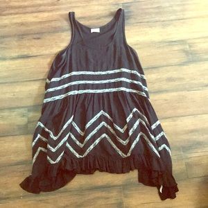 Free people trapeze tunic Sz small black